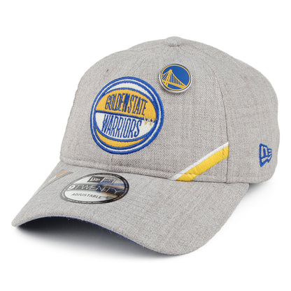 Gorra de béisbol 9TWENTY NBA Draft Golden State Warriors de New Era - Gris Jaspeado