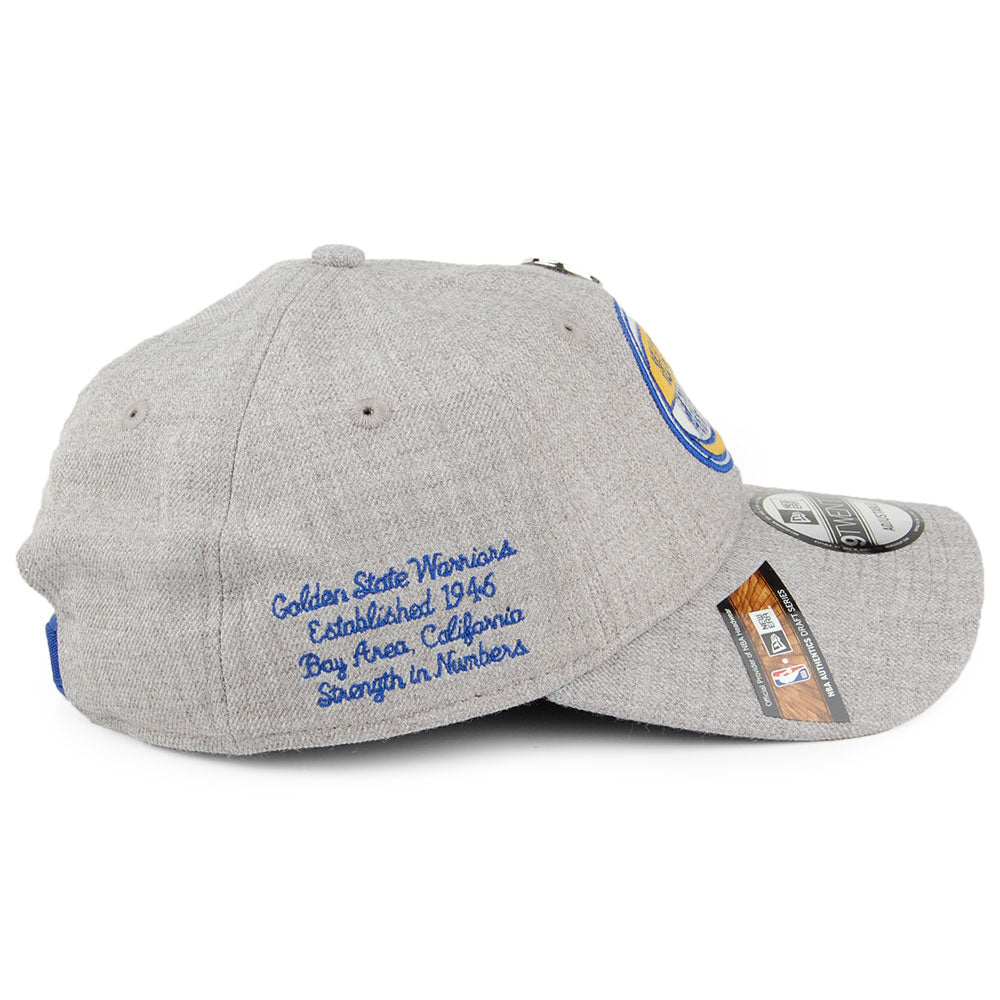Gorra de béisbol 9TWENTY NBA Draft Golden State Warriors de New Era - Gris Jaspeado