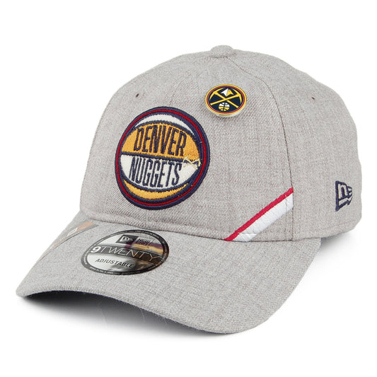 Gorra de béisbol 9TWENTY NBA Draft Denver Nuggets de New Era - Gris Jaspeado