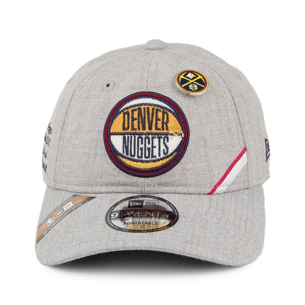Gorra de béisbol 9TWENTY NBA Draft Denver Nuggets de New Era - Gris Jaspeado