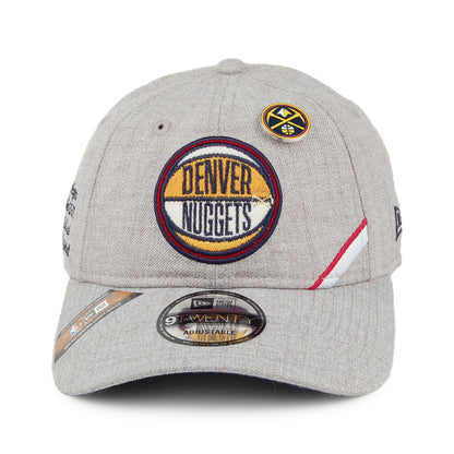 Gorra de béisbol 9TWENTY NBA Draft Denver Nuggets de New Era - Gris Jaspeado