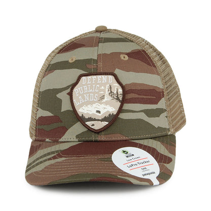 Gorra Trucker Defend Public Lands LoPro de Patagonia - Camuflaje