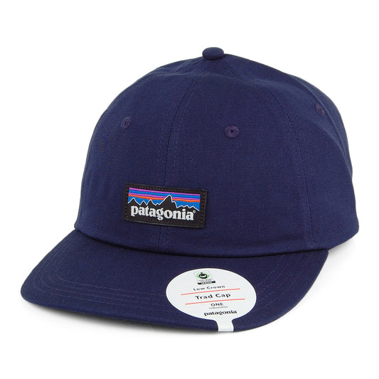 Gorra de béisbol P-6 Label LoPro Trad de algodón orgánico de Patagonia - Azul Marino