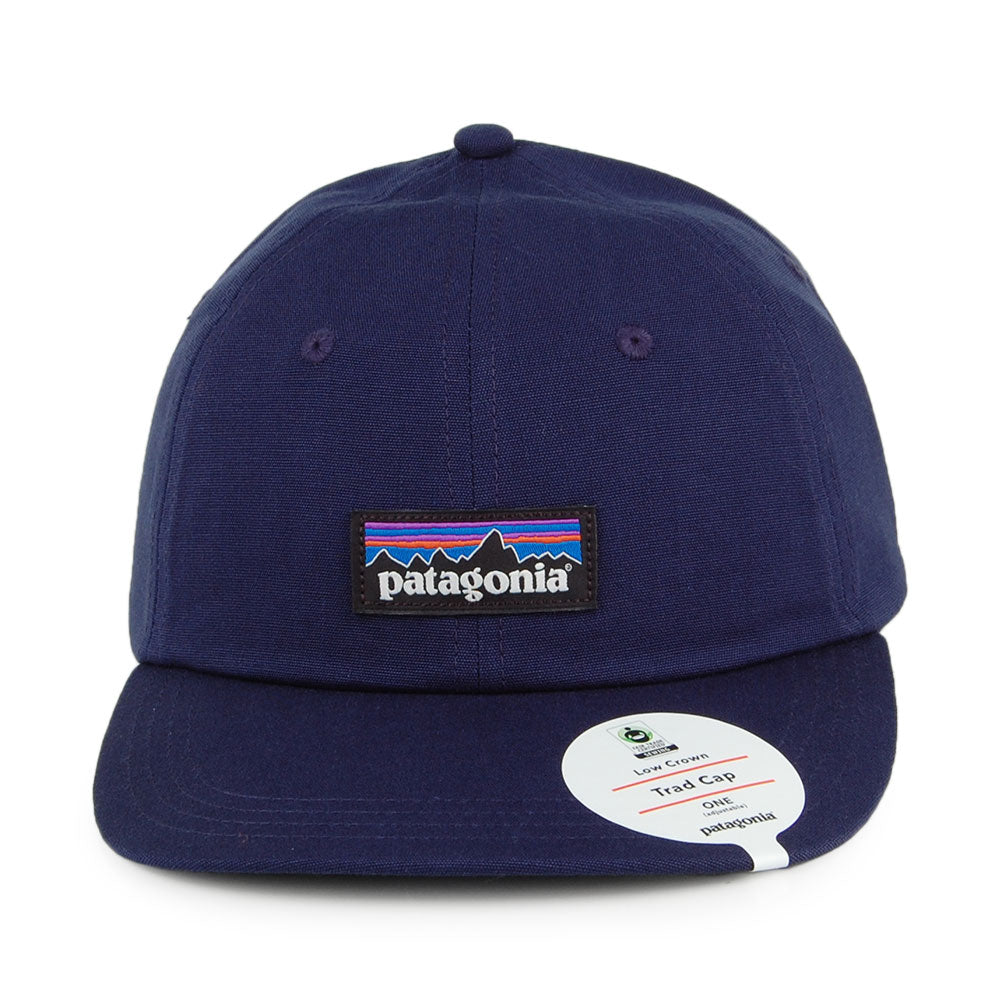 Gorra de béisbol P-6 Label LoPro Trad de algodón orgánico de Patagonia - Azul Marino