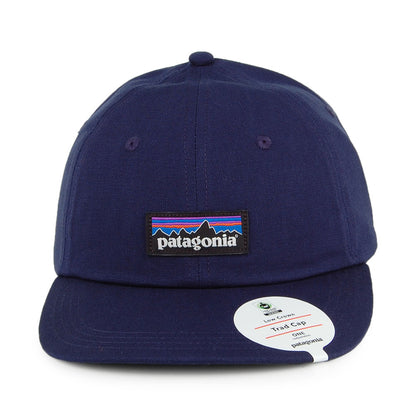 Gorra de béisbol P-6 Label LoPro Trad de algodón orgánico de Patagonia - Azul Marino
