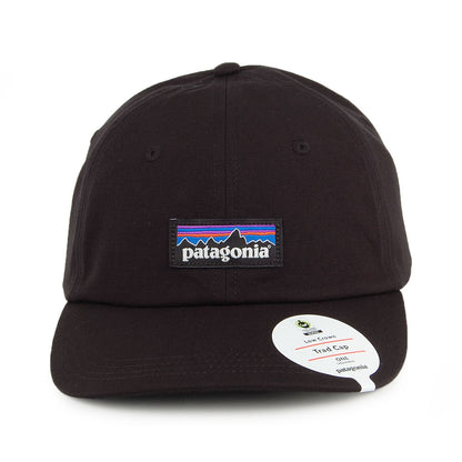 Gorra de béisbol P-6 Label LoPro Trad de algodón orgánico de Patagonia - Negro