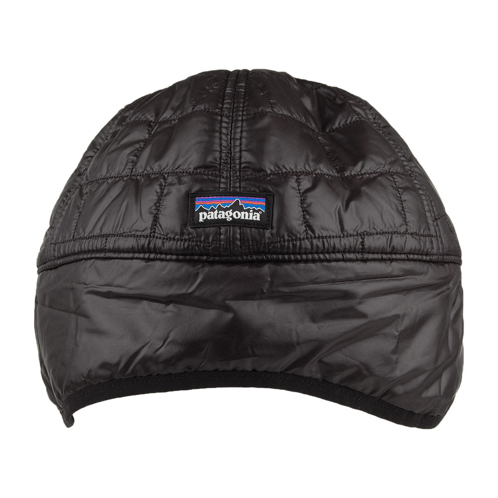 Gorra Nano Puff con orejeras de reciclado de Patagonia - Negro