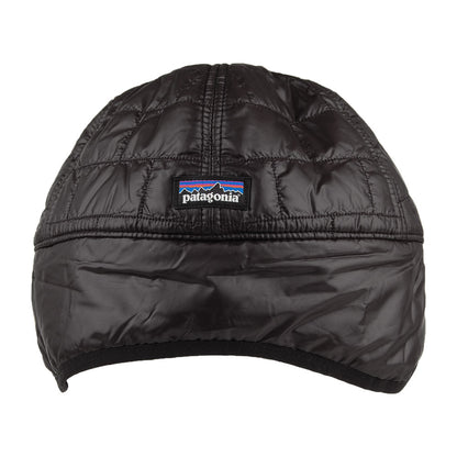 Gorra Nano Puff con orejeras de reciclado de Patagonia - Negro