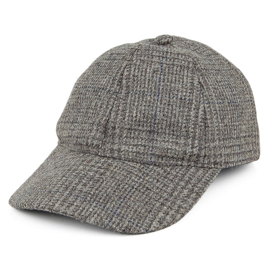 Gorra de béisbol de tweed Príncipe de Gales de Christys - Gris