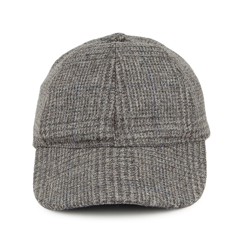Gorra de béisbol de tweed Príncipe de Gales de Christys - Gris