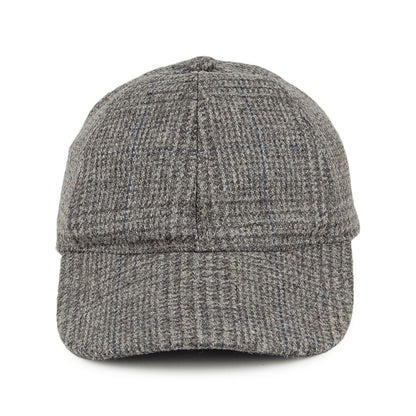 Gorra de béisbol de tweed Príncipe de Gales de Christys - Gris