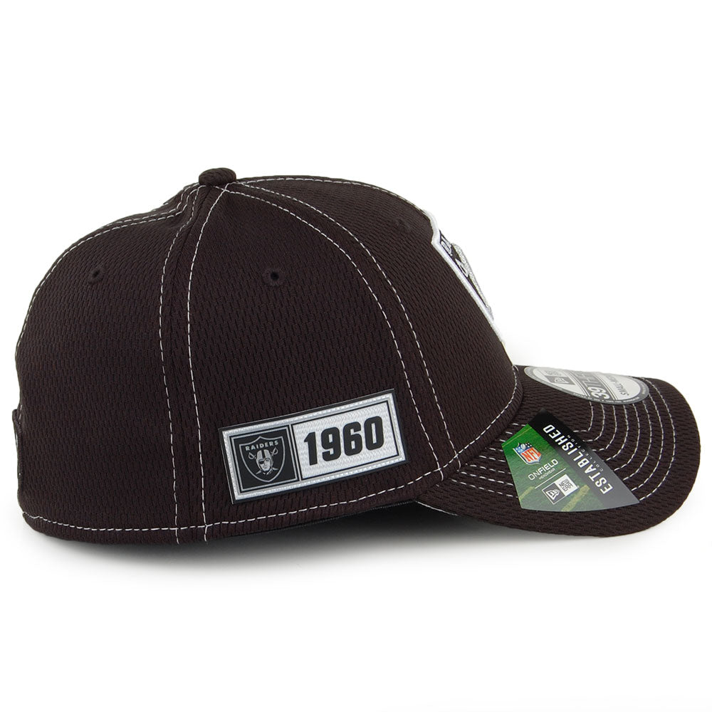 Gorra de béisbol 39THIRTY NFL Onfield Road Las Vegas Raiders de New Era - Negro