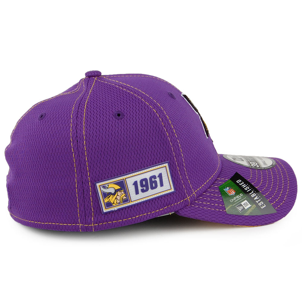 Gorra de béisbol 39THIRTY NFL Onfield Road Minnesota Vikings de New Era - Morado