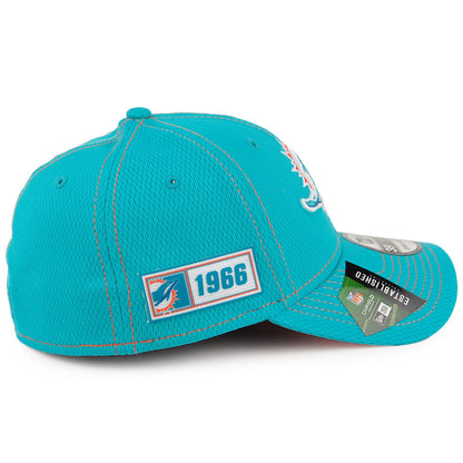 Gorra de béisbol 39THIRTY NFL Onfield Road Miami Dolphins de New Era - Verde Azulado