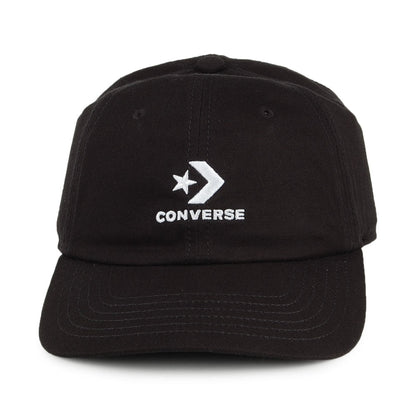 Gorra de béisbol Lock Up de algodón de Converse - Negro