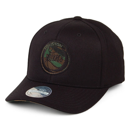 Gorra Snapback Camo Logo Houston Rockets de Mitchell & Ness - Negro