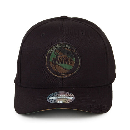 Gorra Snapback Camo Logo Houston Rockets de Mitchell & Ness - Negro