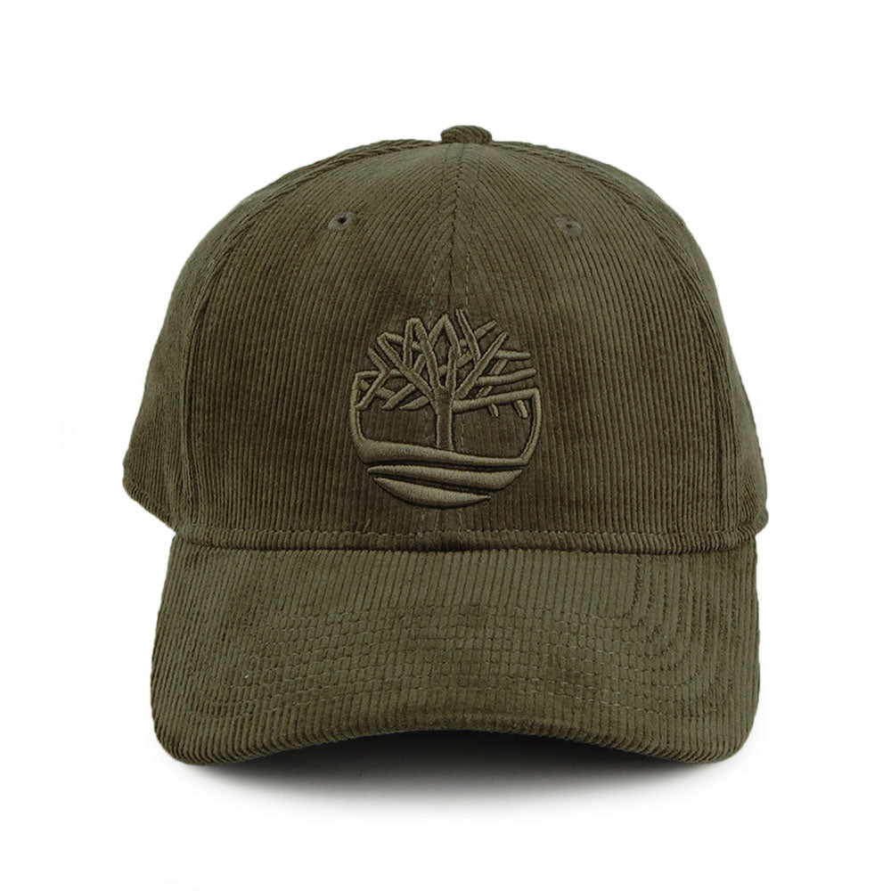 Gorra de béisbol Logo de pana de Timberland - Verde Oliva