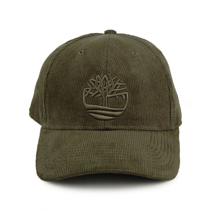 Gorra de béisbol Logo de pana de Timberland - Verde Oliva