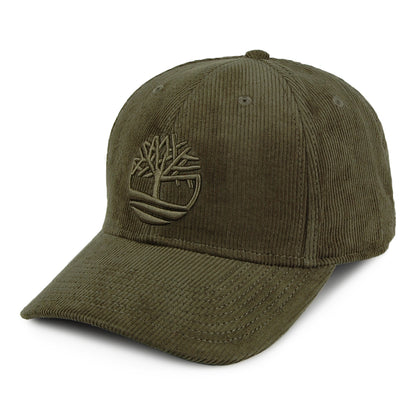 Gorra de béisbol Logo de pana de Timberland - Verde Oliva