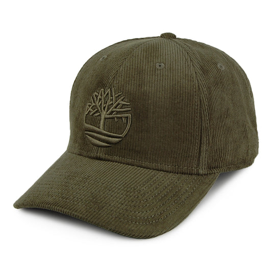 Gorra de béisbol Logo de pana de Timberland - Verde Oliva