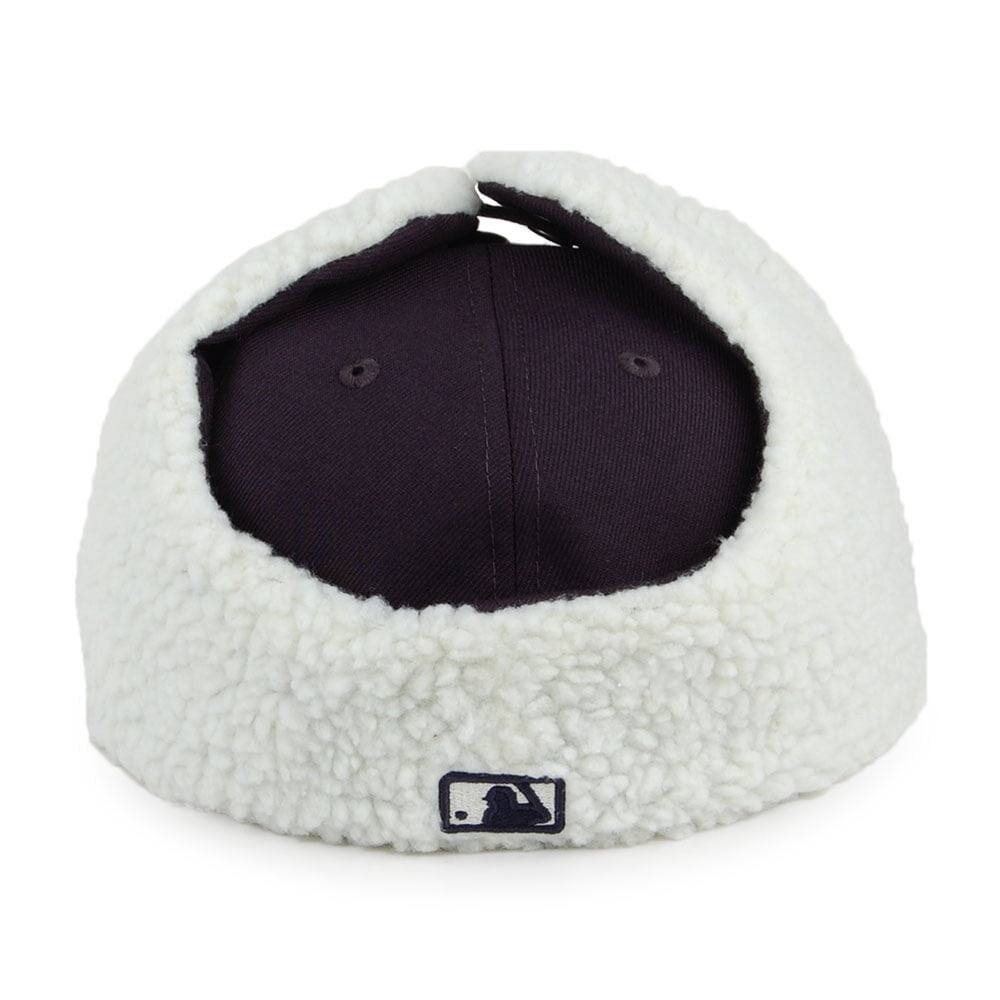 Gorra de béisbol 59FIFTY con orejeras MLB Dogear L.A. Dodgers de New Era - Azul Marino-Blanco
