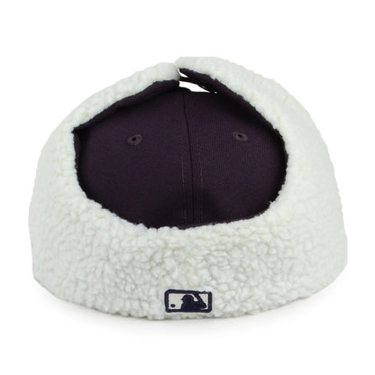 Gorra de béisbol 59FIFTY con orejeras MLB Dogear L.A. Dodgers de New Era - Azul Marino-Blanco