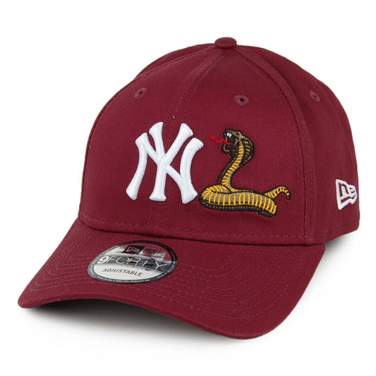 Gorra de béisbol 9FORTY MLB Twine New York Yankees de New Era - Granate