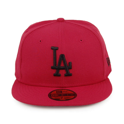 Gorra de béisbol 59FIFTY MLB League Essential L.A. Dodgers de New Era - Rojo Cardenal-Negro