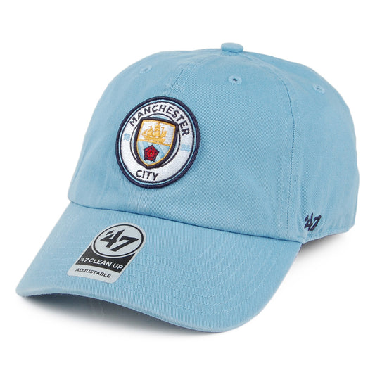 Gorra de béisbol Clean Up Manchester City F.C. de 47 Brand - Azul Claro