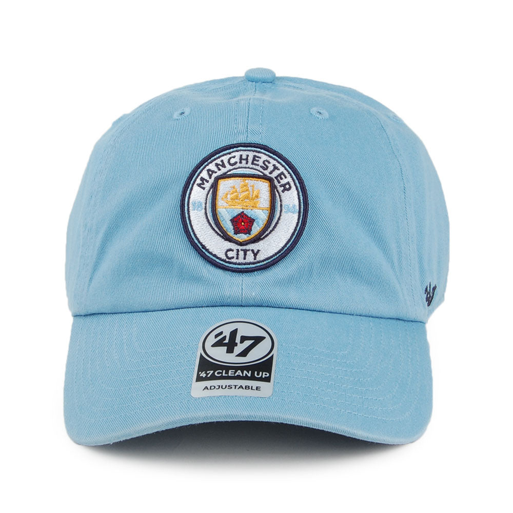 Gorra de béisbol Clean Up Manchester City F.C. de 47 Brand - Azul Claro