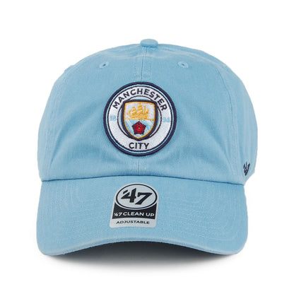 Gorra de béisbol Clean Up Manchester City F.C. de 47 Brand - Azul Claro