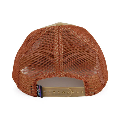 Gorra Trucker P-6 Logo LoPro de algodón orgánico de Patagonia - Beige Arena-Marrón