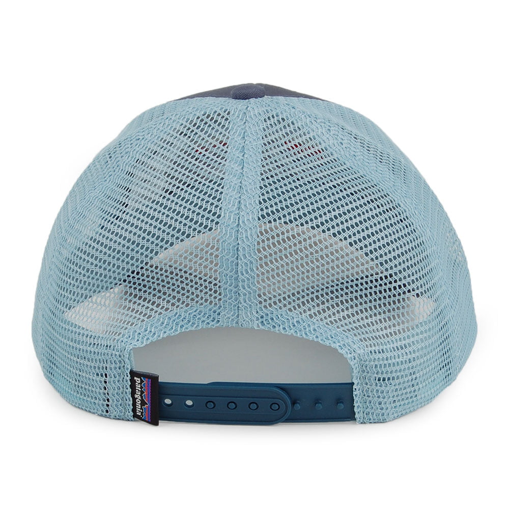 Gorra Trucker Line Logo Ridge LoPro de algodón orgánico de Patagonia - Azul