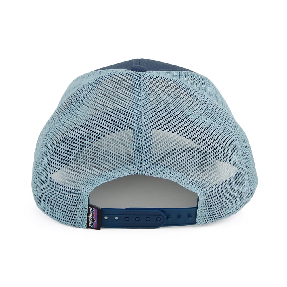 Gorra Trucker Protect Your Peaks de algodón orgánico de Patagonia - Azul