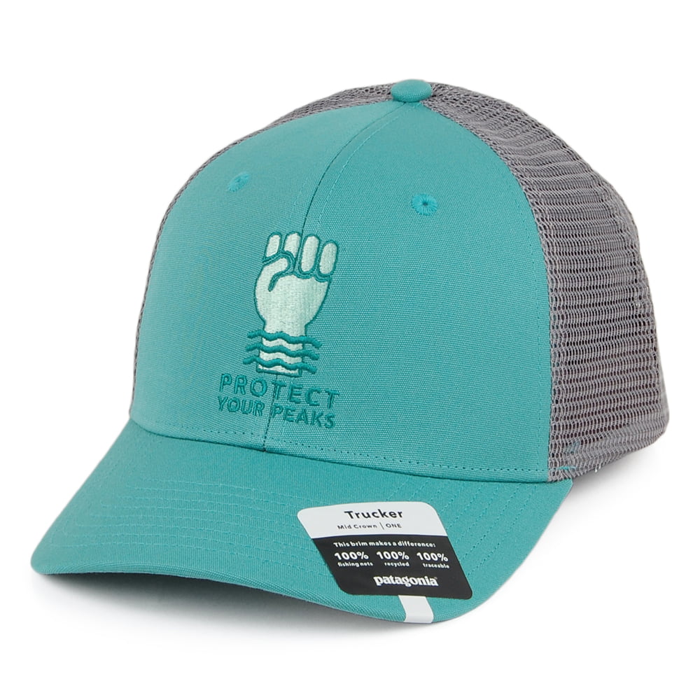 Gorra Trucker Protect Your Peaks de algodón orgánico de Patagonia - Verdemar