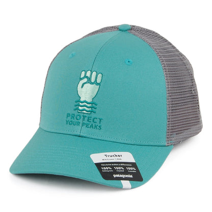Gorra Trucker Protect Your Peaks de algodón orgánico de Patagonia - Verdemar