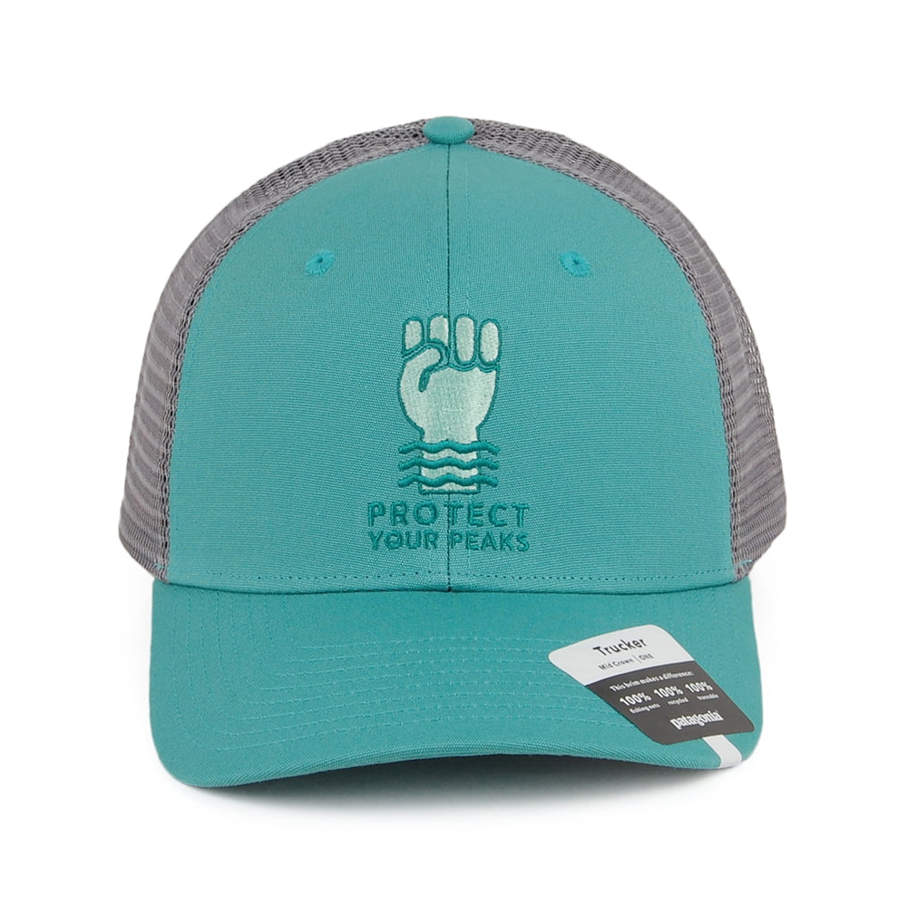 Gorra Trucker Protect Your Peaks de algodón orgánico de Patagonia - Verdemar