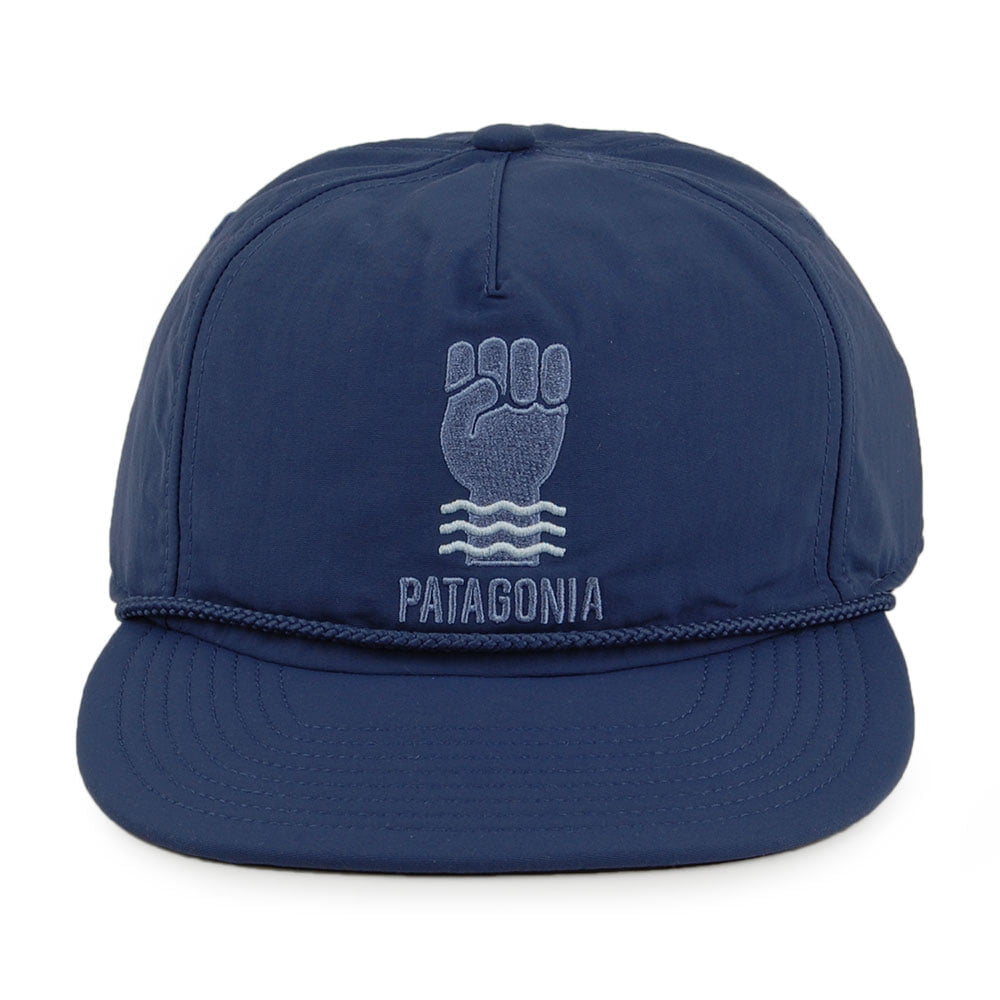 Gorra Strapback Waterfarer repelente al agua de nylon reciclado de Patagonia - Azul