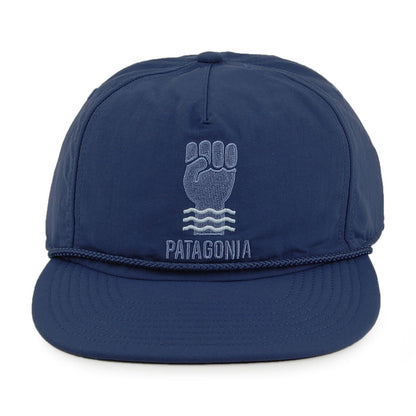 Gorra Strapback Waterfarer repelente al agua de nylon reciclado de Patagonia - Azul