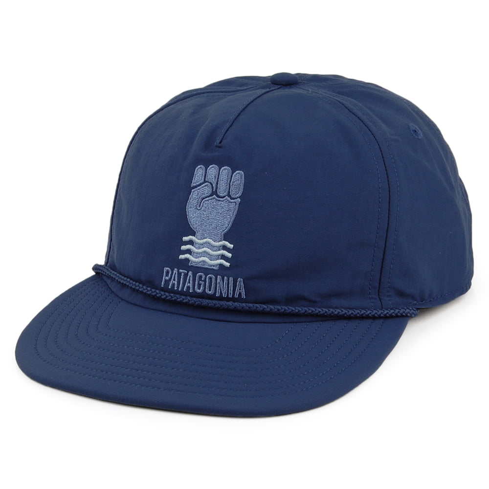 Gorra Strapback Waterfarer repelente al agua de nylon reciclado de Patagonia - Azul