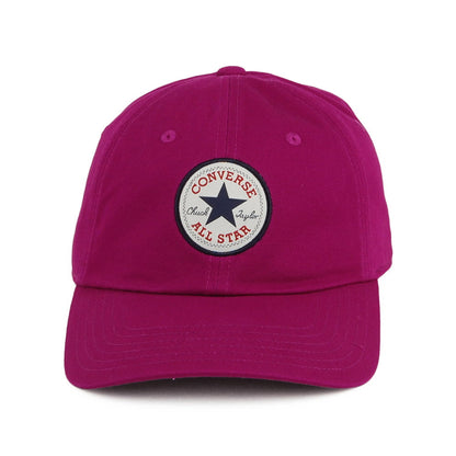 Gorra de béisbol Tip Off de algodón de Converse - Rosa