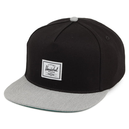 Gorra Snapback Whaler Classic de Herschel Supply Co. - Negro-Gris