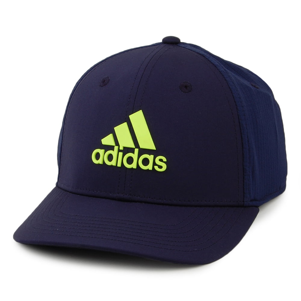 Gorra de béisbol Golf Tour Ajustable de Adidas - Azul Marino-Amarillo