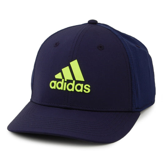 Gorra de béisbol Golf Tour Ajustable de Adidas - Azul Marino-Amarillo