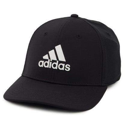 Gorra de béisbol Golf Tour Ajustable de Adidas - Negro-Blanco