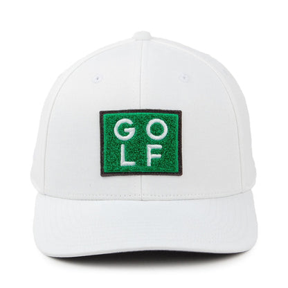 Gorra de béisbol Golf Turf de sarga de algodón de Adidas - Blanco