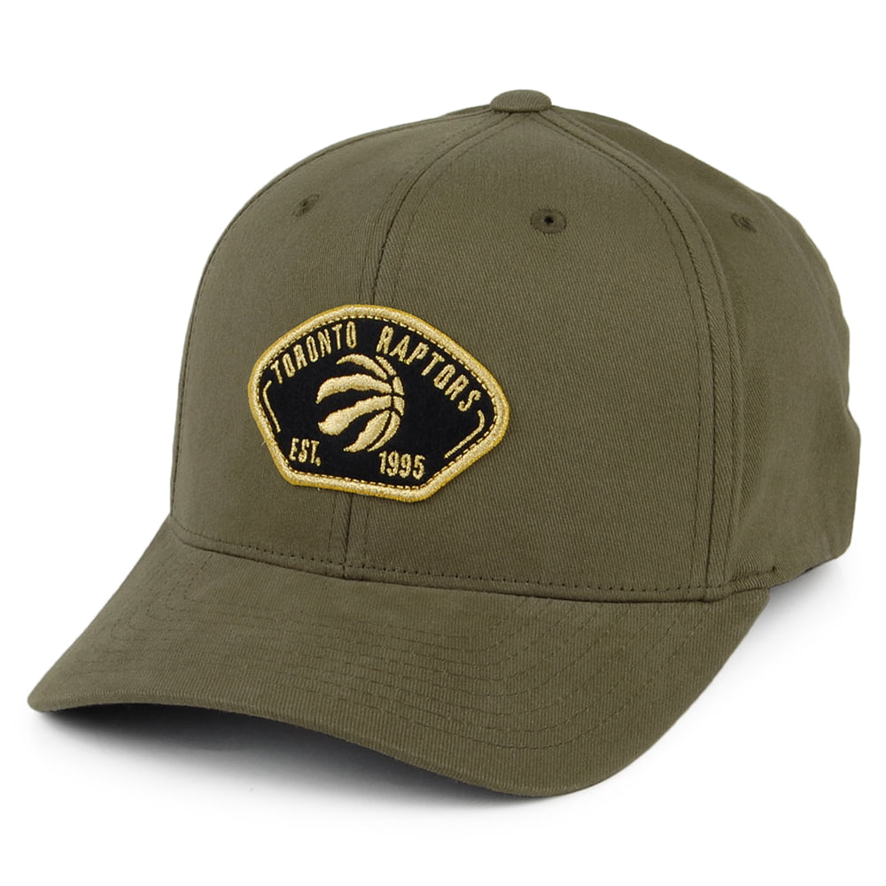 Gorra Snapback Captain Toronto Raptors de Mitchell & Ness - Verde Oliva
