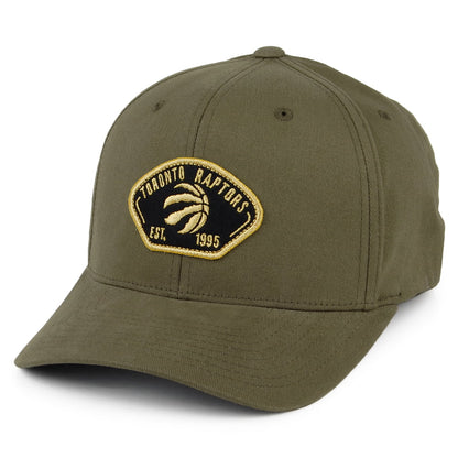 Gorra Snapback Captain Toronto Raptors de Mitchell & Ness - Verde Oliva