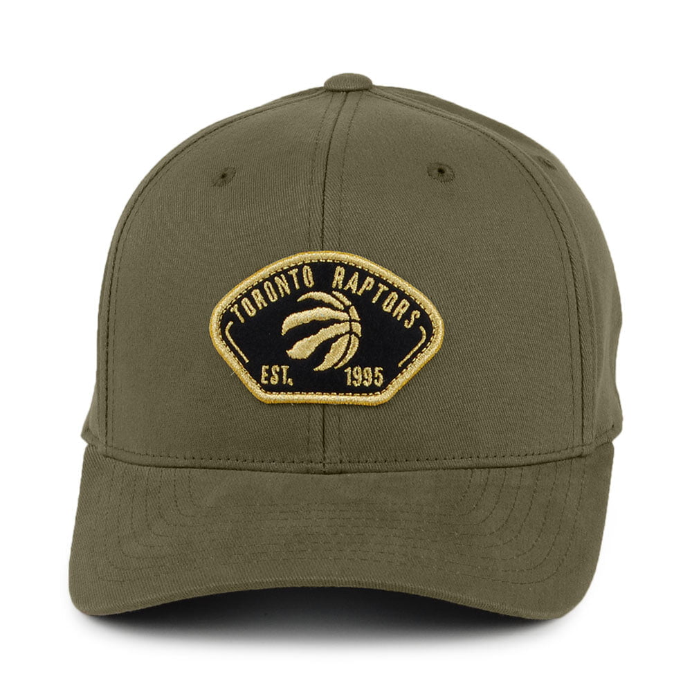 Gorra Snapback Captain Toronto Raptors de Mitchell & Ness - Verde Oliva
